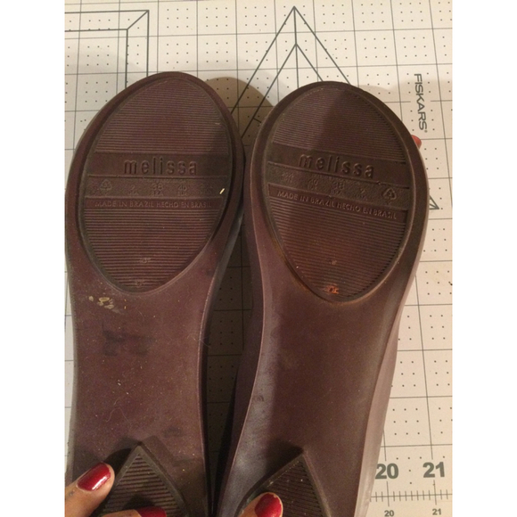 Women's Melissa Ballet Flats Size 8 Brown - Picture 4 of 4